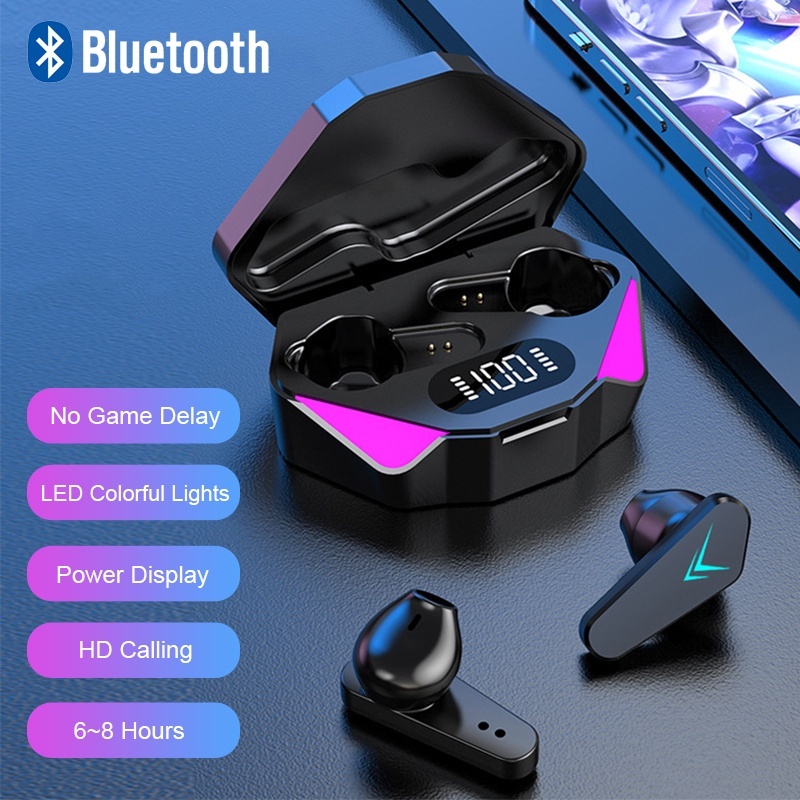 Tai nghe gaming Bluetooth không dây X15 TWS có màn hình LED chống nước có mic | BigBuy360 - bigbuy360.vn