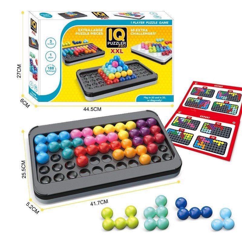 Đồ chơi trí tuệ thử thách IQ smart games 120 thử thách giúp bé phát triển tư duy
