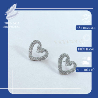 Bông tai Swarovski, hoa tai đá TIM UNA pha lê sang trọng, nữ tính Fullbox_thien_nga_viet_nam