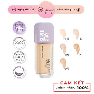  Kem nền Maybelline Superstay Lumi Matte 30H Foundation che phủ nhẹ mặt Kem nền Maybelline nắp tím căng mịn mướt da 