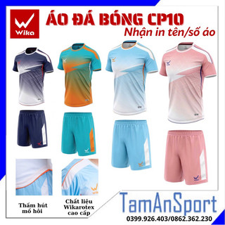 [Nhận in áo] Áo Đá Bóng Wika Cp10 Công Phượng Form Chuẩn Việt, In Pu Phản Quang, Chất Liệu Wikarotex Cao Cấp Thoải Mái