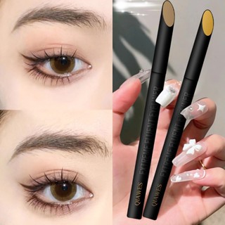 Bút kẻ mắt QIAWES ngòi 0.1mm, bút dạ kẻ mắt nhanh khô không tắc mực không vón cục D91 Sammi beauty