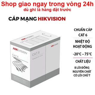 Cuộn 100m cáp mạng cat6 bc hikvision ds-1ln6uzc0
