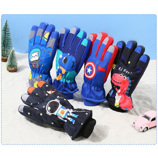 Bao tay phao trẻ em đi lạnh, Găng tay mùa đông âm độ cho bé, bao tay chống nước đi tuyết cho bé dày dặn ấm áp