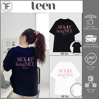 Áo Thun In Chữ Nam Nữ Form Rộng Tay Lỡ Vải Cotton 2 Chiều, Áo Phông Local Brand Unisex