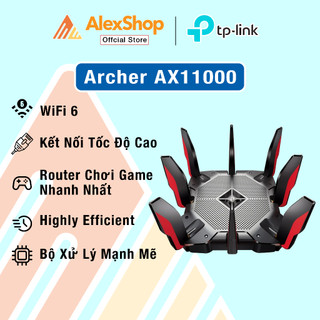 Phát wifi 6 gaming tp-link ax11000 3 băng tần, lõi tứ, công suất cao, cổng 2.5g, usb 3.0 - chính hãng