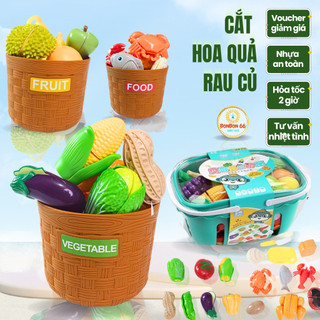 Đồ chơi cắt trái cây hoa quả cho bé đồ chơi cắt rau củ bằng nhựa bằng gỗ an toàn cho bé bonbon66.shop