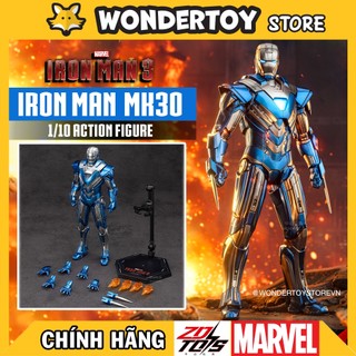 Mô hình zd toys iron man mark 30 1/10 action figure - marvel chính hãng