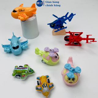 Đồ chơi máy bay trực thăng mini chạy cót, chạy đà trong suốt cho bé, đồ chơi trẻ em