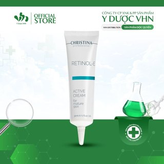 Kem Dưỡng Retinol E Active Cream CHRISTINA Hỗ Trợ Cấp Ẩm, Giảm Mụn Cho Da Tuýp 30ml