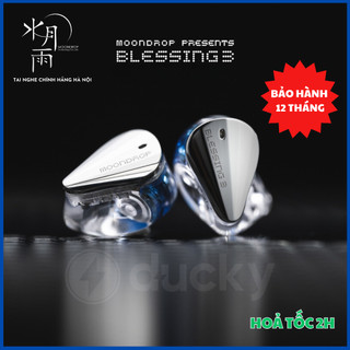 Tai nghe moondrop blessing 3 tai nghe nhét tai 2dd+4ba hybrid, tái tạo âm thanh tốt.chính hãng bh12t