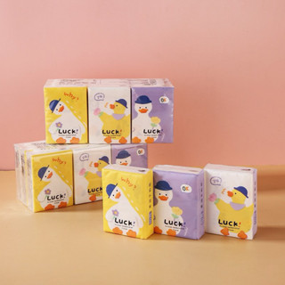 Khăn giấy khô đa năng 3 lớp mini họa tiết hoạt hình dễ thương siêu cute tiện lợi