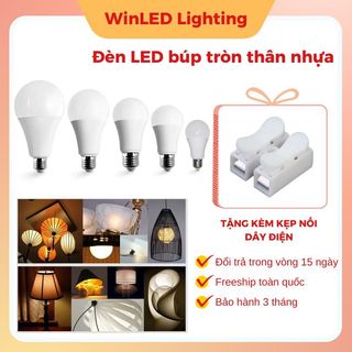 Đèn led búp tròn, đèn led bulb tròn 3w 5w 9w 15w 18w 3000k/6500k siêu sáng tiết kiệm điện wlvptn2 cao cấp giá tốt nhất