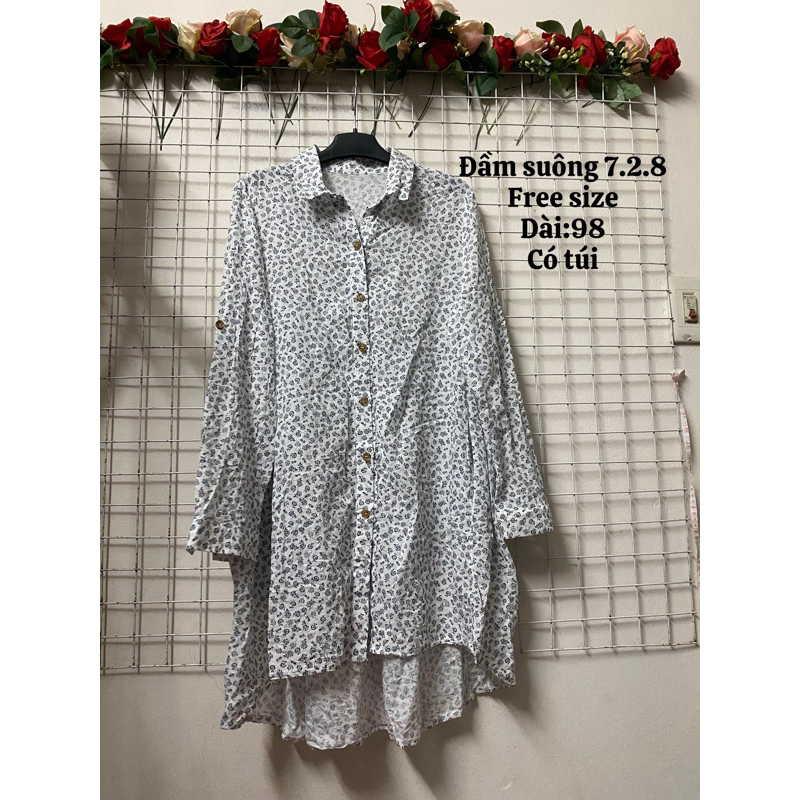 Đầm sơ mi free size