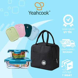 Bộ hộp đựng cơm chia ngăn túi giữ nhiệt YEAHCOOK
