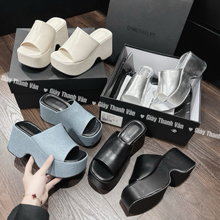 Dép xuồng bản ngang 4 màu cao 8 phân nhẹ xinh (D0075)