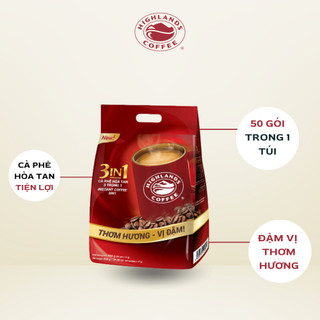 CÀ PHÊ SỮA HOÀ TAN 3IN1 HIGHLANDS COFFEE - 50 GÓI