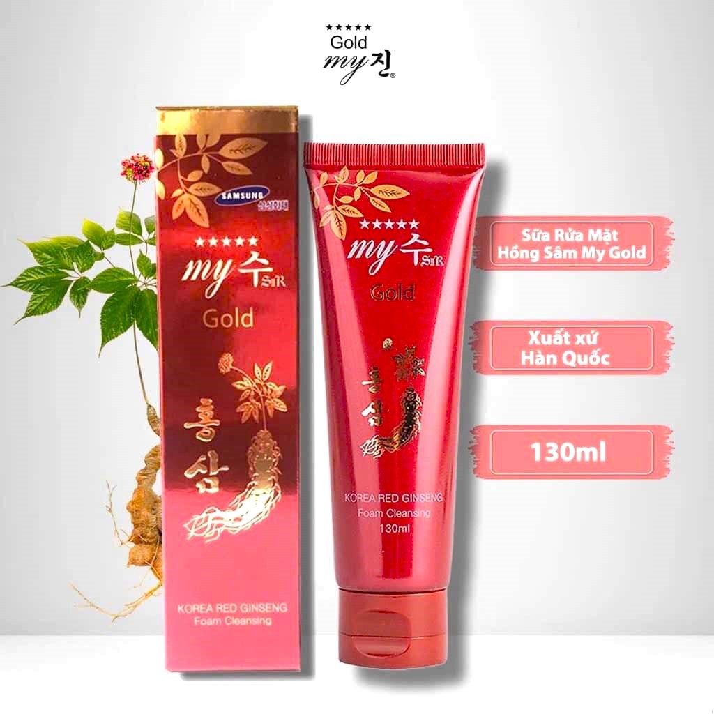 (Chính Hãng) Sữa Rửa Mặt Hồng Sâm Đỏ My Gold