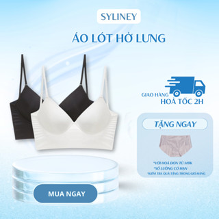 Áo Lót Hở Lưng 3in1 SYLINEY, Bra Mặc Đầm Hở Lưng, Mút Mỏng Co Giãn Tốt A11