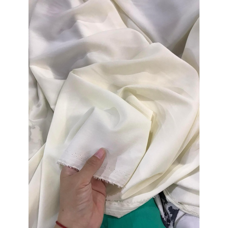 Vải lót habutai màu kem