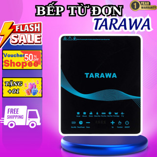 Bếp từ đơn tarawa công suất 2200w, mặt kích cường lực siêu bền, làm nóng nhanh tiết kiệm điện.