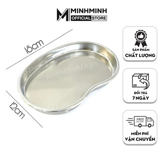Khay hạt đậu - Khay Inox chữ nhật đựng dụng cụ y tế, phun xăm siêu bền