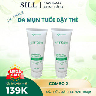 Combo 2 Sữa rửa mặt SILL MABI cho da dầu mụn tuổi dậy thì