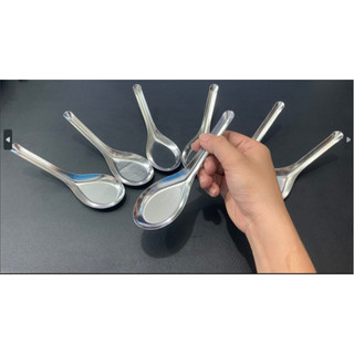 Muỗng súp, muỗng ăn cơm cán ngắn hàng inox nhiều mẫu