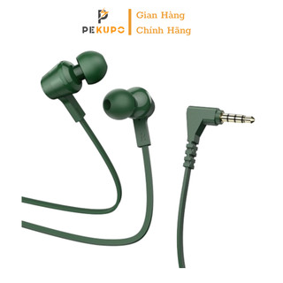 Tai nghe có dây dẹt giắc cắm 3.5mm có mic jack vuông tiện lợi dùng cho CH PEKUPO