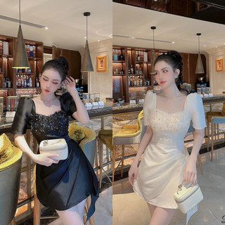 (Đen-Trắng) Đầm Tiểu Thư Bigsize 50-90KG Dễ Thương, Thanh Lịch, Gọn Dáng Đi Tiệc, Đi Làm, Đi Chơi -D131- Ú Xinh Store