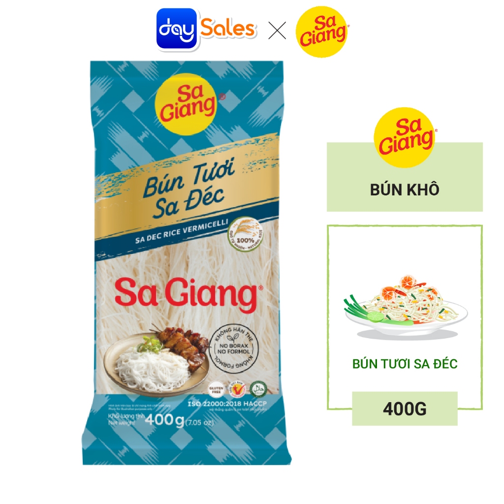 Bún Tươi Sa Đéc SA GIANG (Túi 400g)