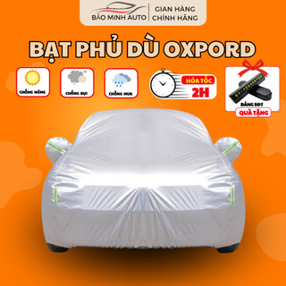 Bạt Phủ Ô Tô Vải Dù Oxford, Chống Nóng Chống Mưa, Chống Xước Xe, Bảo Hành 12 Tháng