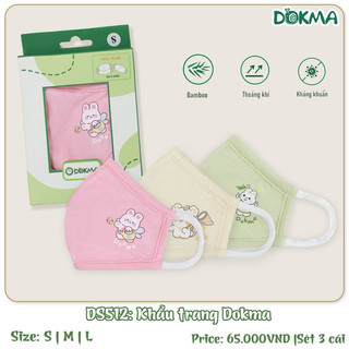 Khẩu trang cho bé Dokma (Hộp 3 chiếc)