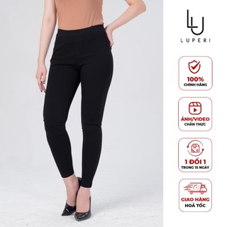 Quần Legging Nữ Cạp Cao Nâng Mông LUPERI LP514 Gen Bụng Co Giãn 4 Chiều, Không Xù Lông, Cắn Chỉ