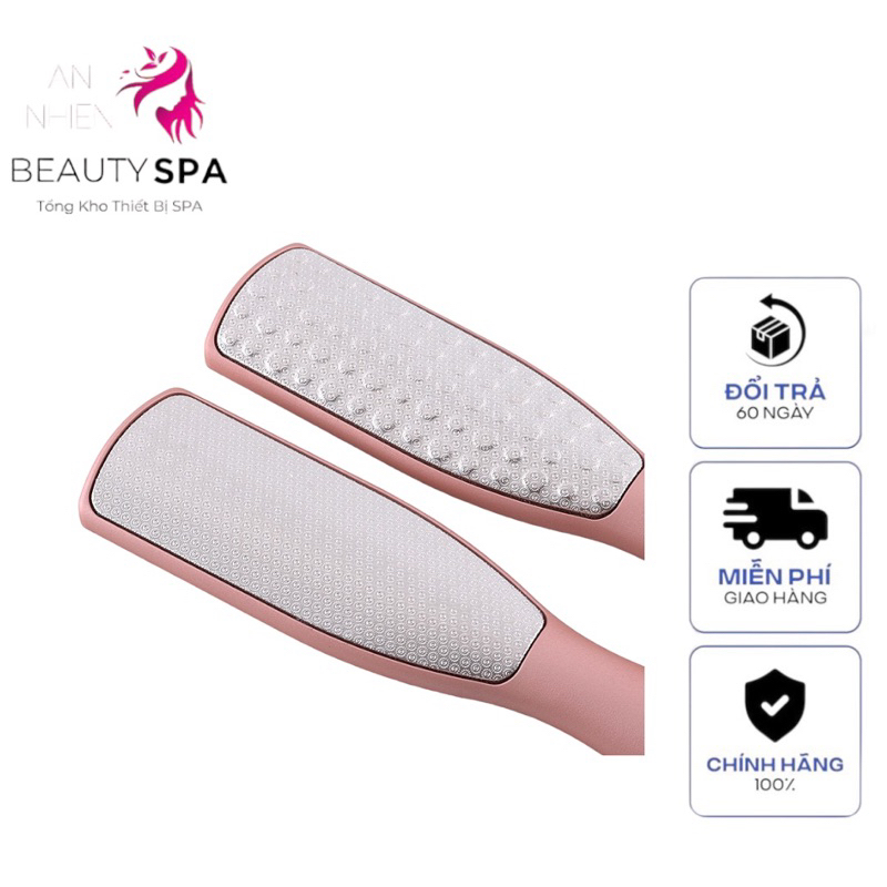 Kì Chà gót Chân 2 Mặt Màu Hồng Chà Mịn Êm A42