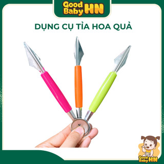 Dụng cụ tỉa hoa quả 2 đầu đa năng - Tỉa hoa quả thông minh - 𝐂𝟖𝟎