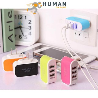 Củ sạc 3 cổng usb sạc điện thoại siêu nhanh