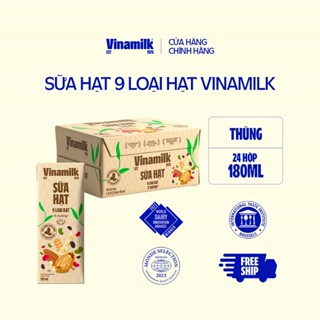Thùng 24 hộp Sữa hạt 9 loại hạt Vinamilk - hộp 180ml