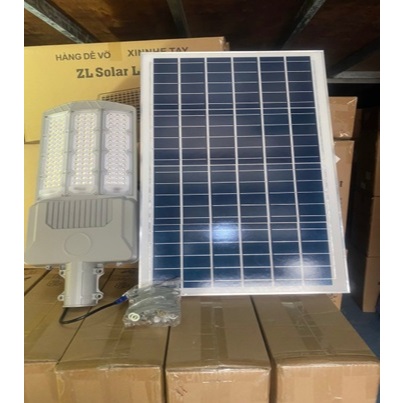 Đèn đường 3 mặt năng lượng mặt trời 500W 140 led 5054, Pin 8 cell tấm Pin 67x45, dùng cho đèn đường,