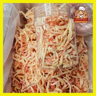 Mực Hấp Nước Dừa Túi 500GR - Khô Mực Hấp Nước Dừa Xé Sợi Ngọt Thanh Đam Mê Ăn Vặt Khô Mực Tổng Kho Ăn Vặt VN