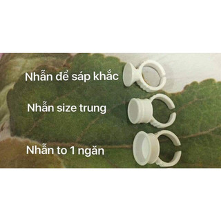 Nhẫn đựng mực xăm 1 gói 100 cái