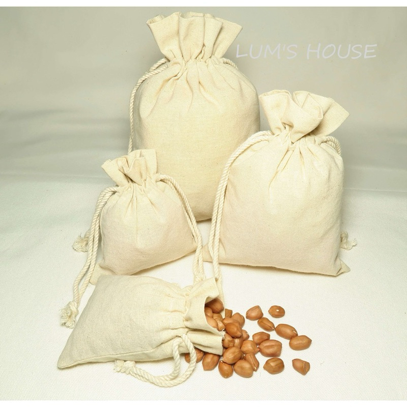 [TG] [30x40cm] Sỉ set 10 túi vải thắt giữa 30x40cm 22x25cm