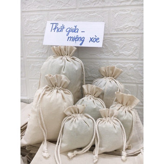 Sỉ set 10 túi vải thắt giữa 25x30cm