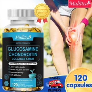 Mulittea Glucosamine Chondroitin cho hỗ trợ kết hợp và sức khỏe giảm đau viêm khớp, giúp khớp cử động linh hoạt 120pcs