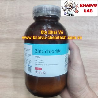 Kẽm clorua ZnCl2 Zinc chloride Xilong chai 500g thí nghiệm