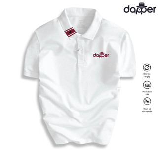 Áo Polo Nam Tay Ngắn DAPPER Thiết Kế Thanh Lịch, Bassic Dễ Phối Đồ, Thoáng Khí, Thấm Hút Mồ Hôi-RT17