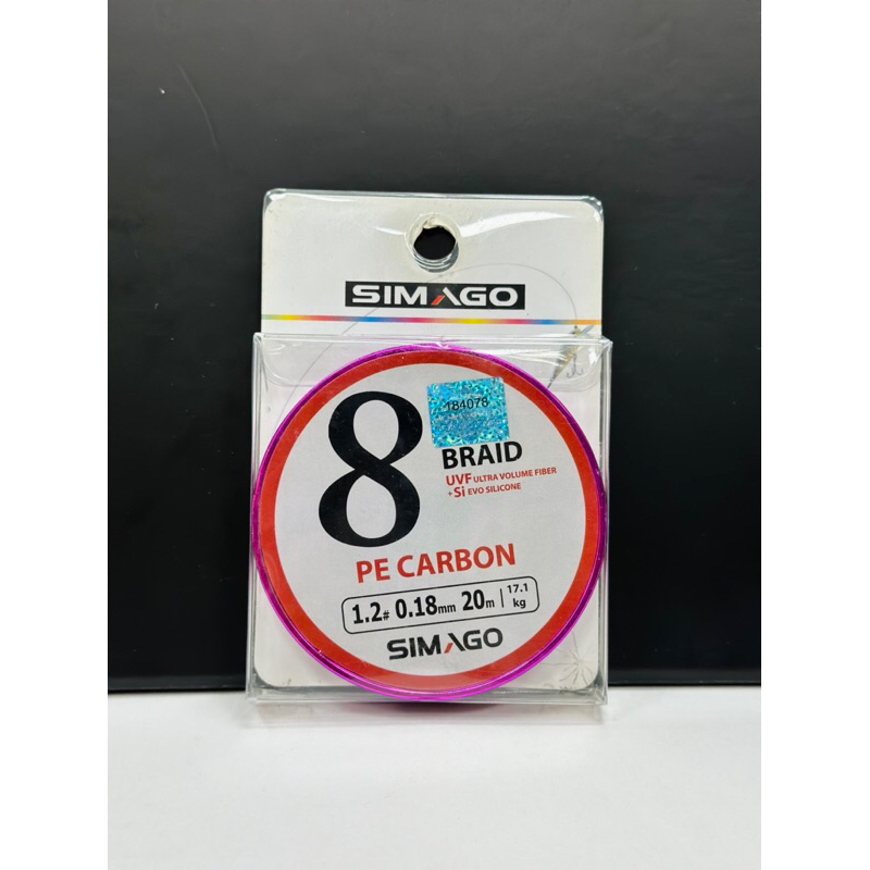 Dây Pe lõi cacbon Simago 8 Braid 20m