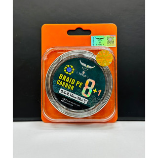 Dây Pe lõi cacbon Toro 30m/ 8+1 Braid pe cacbon