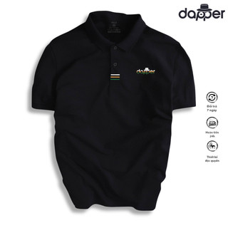 Áo POLO Nam Nữ Bassic DAPPER02 Chất Poly Cá Sấu Co Giãn 4 Chiều Sang Trọng, Thanh Lịch Hottrend-RT18