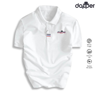 Áo Thun Polo Tay Ngắn DAPPER 02 Chất Polyester Co Giãn 4 Chiều, Thoáng Khí, Thanh Lịch Hottrend-RT19